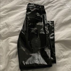 Lioness Black Vinyl Pants